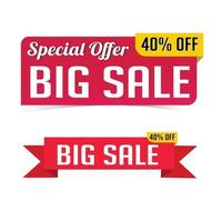 Big sale banner design vector