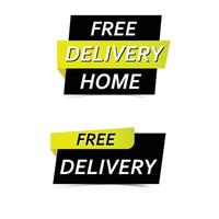 Free delivery badge vector