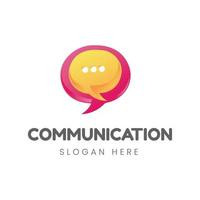 vector de plantilla de diseño de logotipo de comunicación