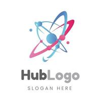 vector de plantilla de diseño de logotipo de hub