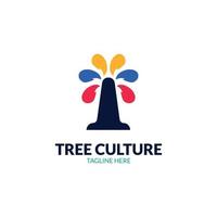 culture logo design template vector