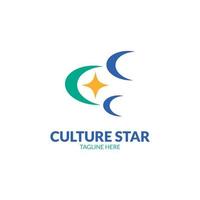 culture logo design template vector