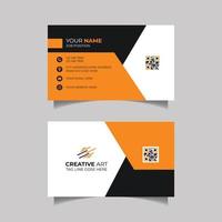 plantilla de diseño de tarjeta de visita creativa vector