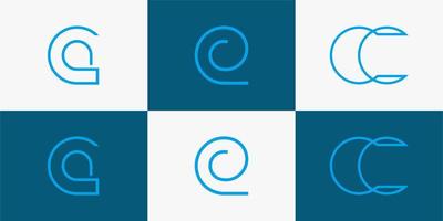 creative of abstract icon logo template business circle vector