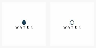 creative monogram logo design template water vector