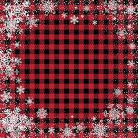 patrón de navidad y año nuevo en buffalo plaid. fondo festivo para diseño e impresión esp10 vector