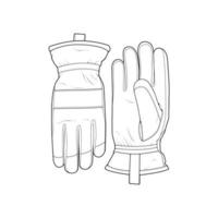 Isolated object of glove and winter icon. Set of glove and equipment vector icon for stock.