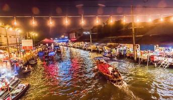 Environment, lifestyle, Amphawa Floating Market, Samut Songkhram, Thailand. Year 2020 photo