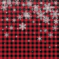 patrón de navidad y año nuevo en buffalo plaid. fondo festivo para diseño e impresión esp10 vector