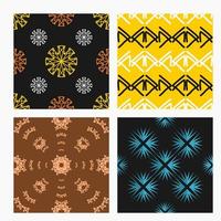 a collection of artistic and elegant seamless patterns. Perfect for home, office, invitation, fabric and other design projects vector