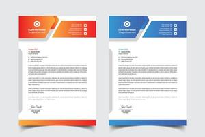 Letterhead Template Design vector