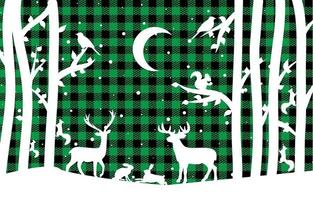 Christmas and New Year pattern at Buffalo Plaid. Festive background for design and print esp10 vector