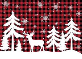 Christmas and New Year pattern at Buffalo Plaid. Festive background for design and print esp10 vector