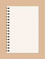 Set of blank realistic spiral notebooks mockup vector