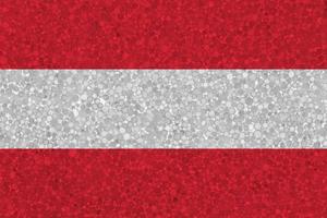 Flag of Austria on styrofoam texture photo