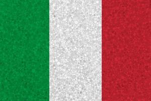 Flag of Italy on styrofoam texture photo