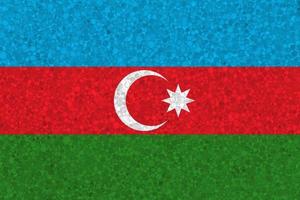 Flag of Azerbaijan on styrofoam texture photo