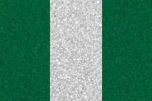 bandera de nigeria en textura de espuma de poliestireno foto