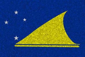 Flag of Tokelau on styrofoam texture photo