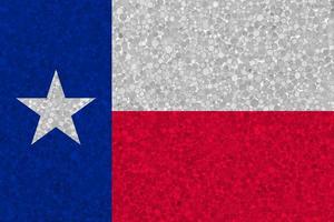 bandera de texas en textura de espuma de poliestireno foto