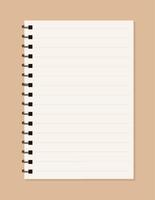 Set of blank realistic spiral notebooks mockup vector