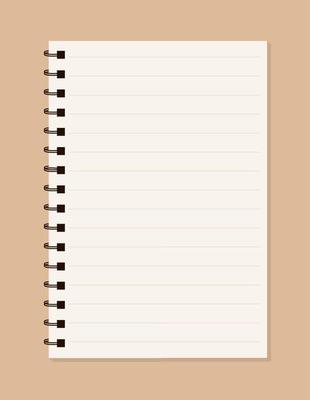 Set of blank realistic spiral notebooks mockup