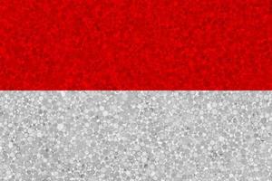 Flag of Indonesia on styrofoam texture photo