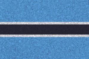 Flag of Botswana on styrofoam texture photo