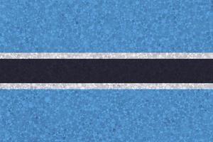 Flag of Botswana on styrofoam texture photo