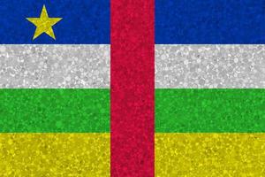 Flag of the Central African Republic on styrofoam texture photo