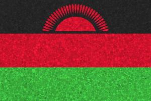 bandera de malawi en textura de espuma de poliestireno foto