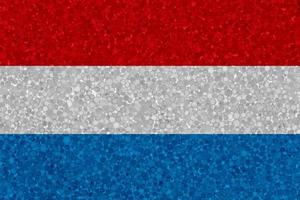 Flag of Luxembourg on styrofoam texture photo