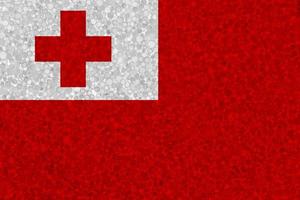 Flag of Tonga on styrofoam texture photo