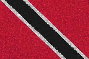 Flag of Trinidad and Tobago on styrofoam texture photo