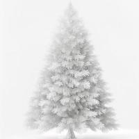 3d christmas tree on isolated white background. Holiday, celebration, december, merry christmas photo