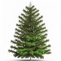 3d christmas tree on isolated white background. Holiday, celebration, december, merry christmas photo