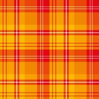 Seamless pattern in stylish warm yellow, orange and red colors for plaid, fabric, textile, clothes, tablecloth and other things. Vector image.