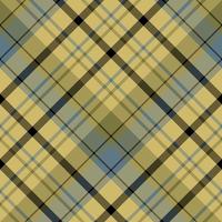 Seamless pattern in swamp beige, discreet blue and black colors for plaid, fabric, textile, clothes, tablecloth and other things. Vector image. 2