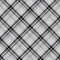 Seamless pattern in creative black and gray colors for plaid, fabric, textile, clothes, tablecloth and other things. Vector image. 2