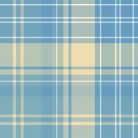 Seamless pattern in discreet blue, yellow and white colors for plaid, fabric, textile, clothes, tablecloth and other things. Vector image.