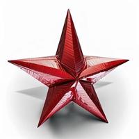 3d christmas star on isolated white background. Holiday, celebration, december, merry christmas photo