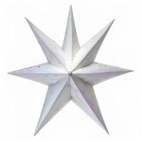 3d christmas star on isolated white background. Holiday, celebration, december, merry christmas photo