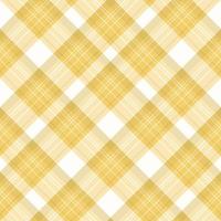 Seamless pattern in yellow and white colors for plaid, fabric, textile, clothes, tablecloth and other things. Vector image. 2