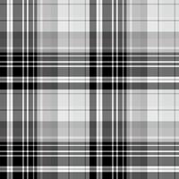 Seamless pattern in stylish black, gray and white colors for plaid, fabric, textile, clothes, tablecloth and other things. Vector image.