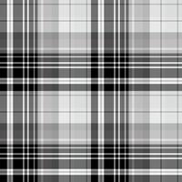 Seamless pattern in stylish black, gray and white colors for plaid, fabric, textile, clothes, tablecloth and other things. Vector image.