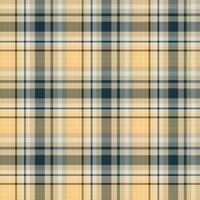 Seamless pattern in yellow, beige and gray colors for plaid, fabric, textile, clothes, tablecloth and other things. Vector image.