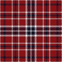 Plaid or tartan pattern. Texture in red, blue and white vector