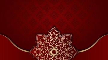 Arabesque luxury background  round gold decoration vector