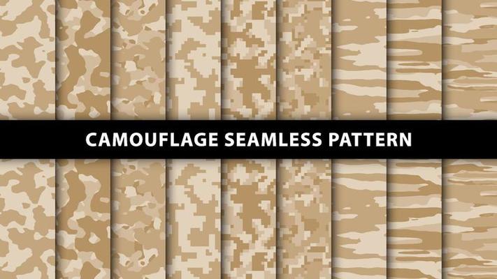 Military and army camouflage seamless pattern
