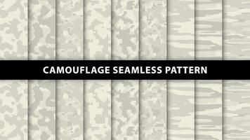 Military and army camouflage seamless pattern vector